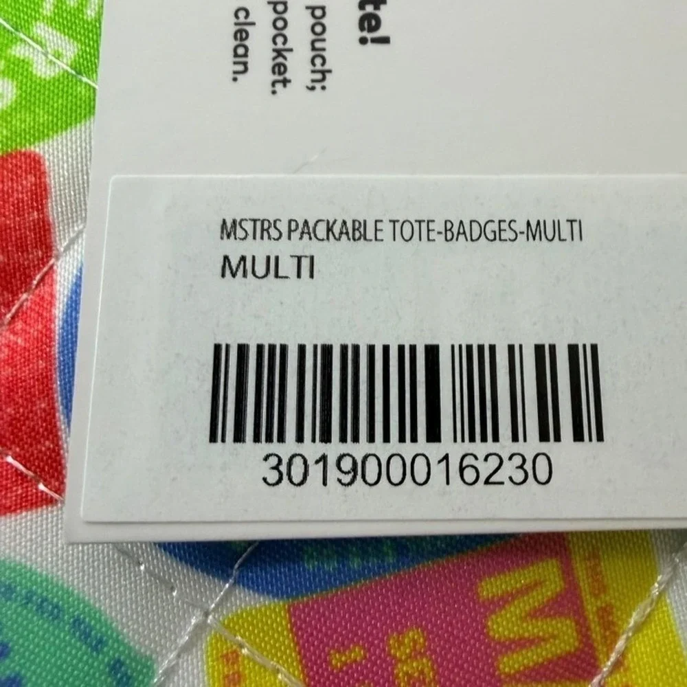 Masters 2026 SCOUT Packable Tote Bag Badges Multi Color Quilted Travel Pouch NWT - Picture 6 of 6